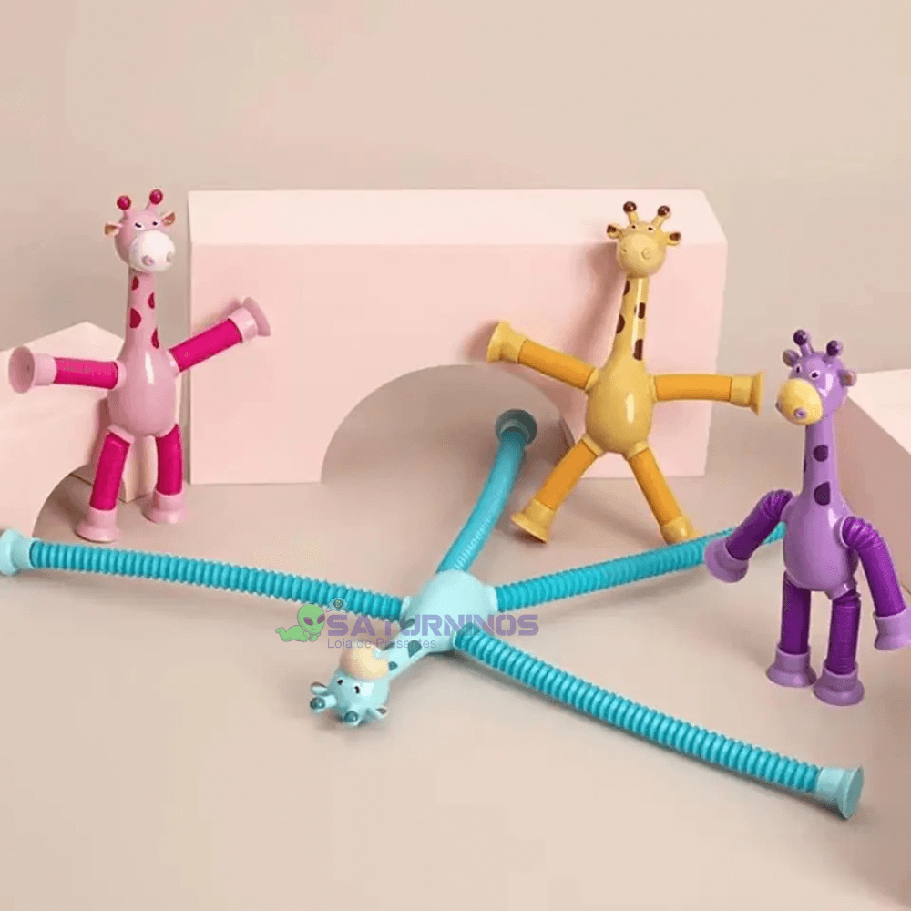 Girafinha Brinquedo Kit com 8 lojasaturninos1