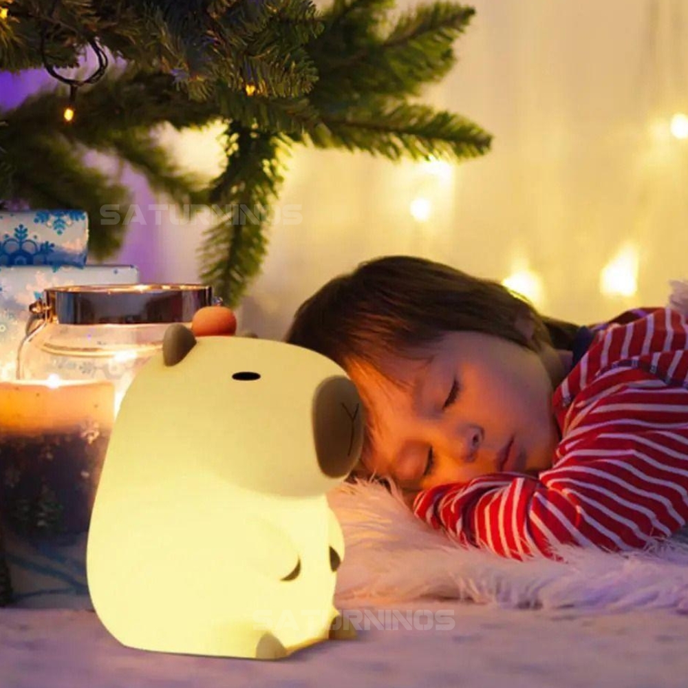 Capybara Luminaria De Led Saturninos 3 capybara soninho lojasaturninos
