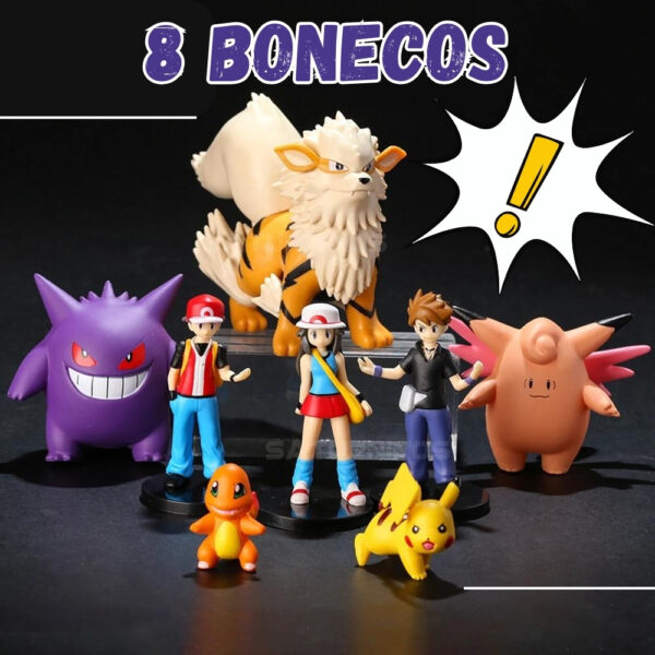 Pokemon 8 Action Figures